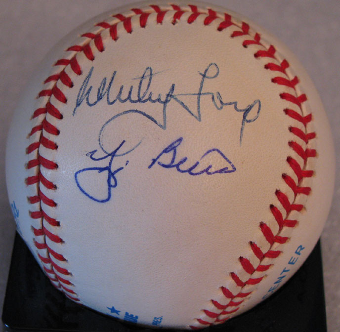   BERRA FORD RIZZUTO SIGNED AUTOGRAPHED PSA DNA BASEBALL M86404  